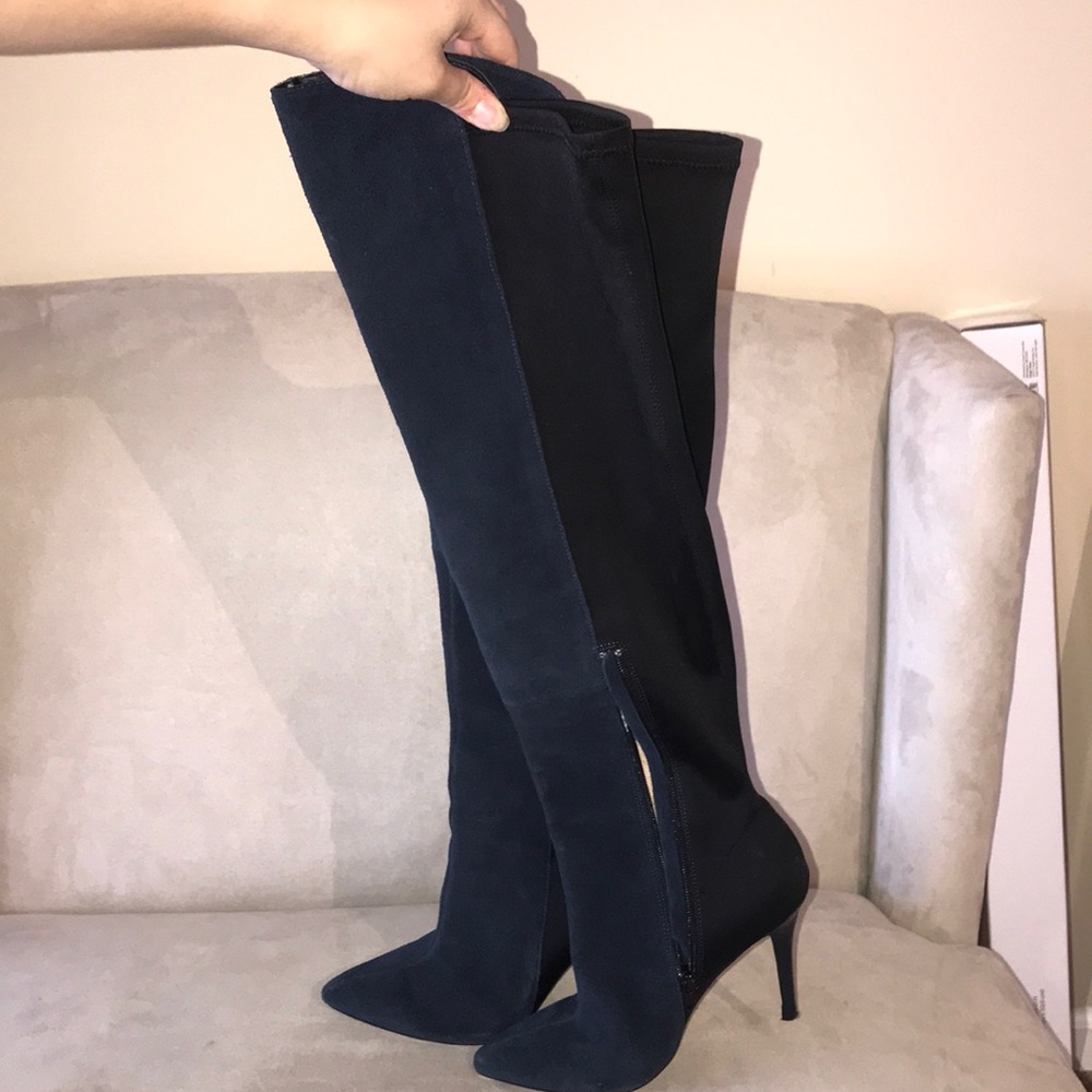 Over the knee Neiman Marcus high-heeled boots